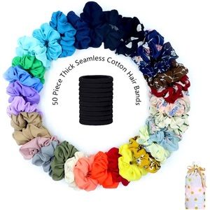 80 Pcs Scrunchie/Hair tie set
